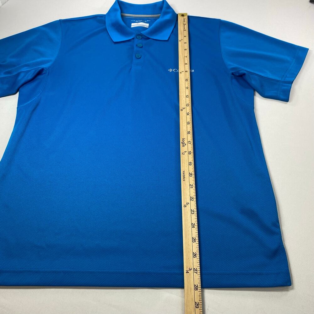 Columbia Omni‑Shade Polo Men’s M Blue – Performance Sun Protection - Picture 3 of 7
